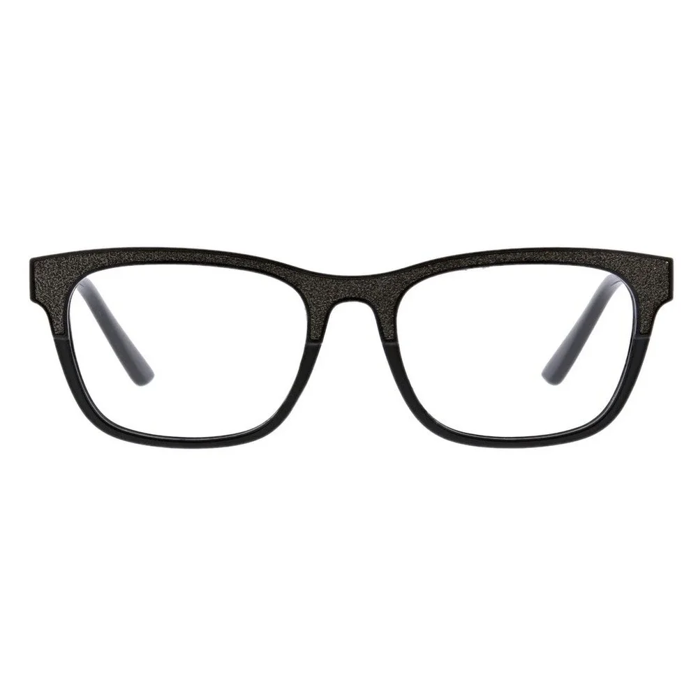 New Foxy Mama Black Sparkle Peepers Blue Light Filter Glasses +0.00 No Strength‎